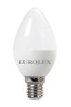 Лампа светодиодная Eurolux LL-E-C37-6W-230-4K-E14